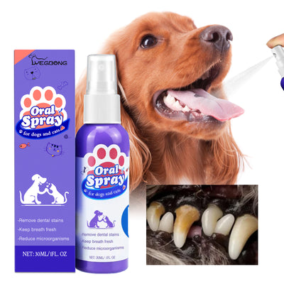 Cat & Dog Teeth Cleaning Spray – Fresh Breath & Oral Care Solution